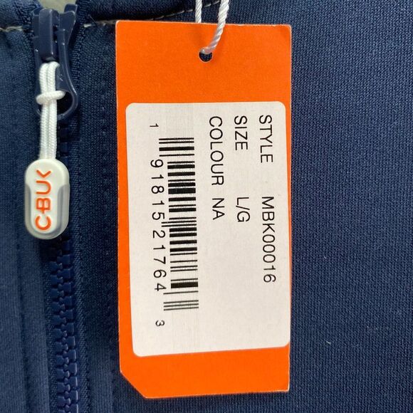 CBUK Cutter & Buck Pop Fly Full Zip Jacket NWT MBK00016 Blue Gray Large - Picture 2 of 4